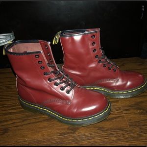 Cherry Red Dr. Martens Boots